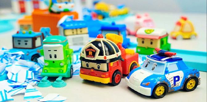 Смотреть Поли Робокар #Машинки   команда спасателей - Почему обиделась Машинка Клини. Robocar Poli for Kids