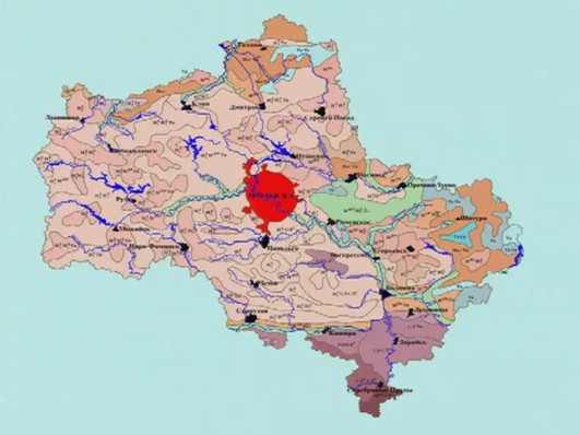 Карта почв в московской области